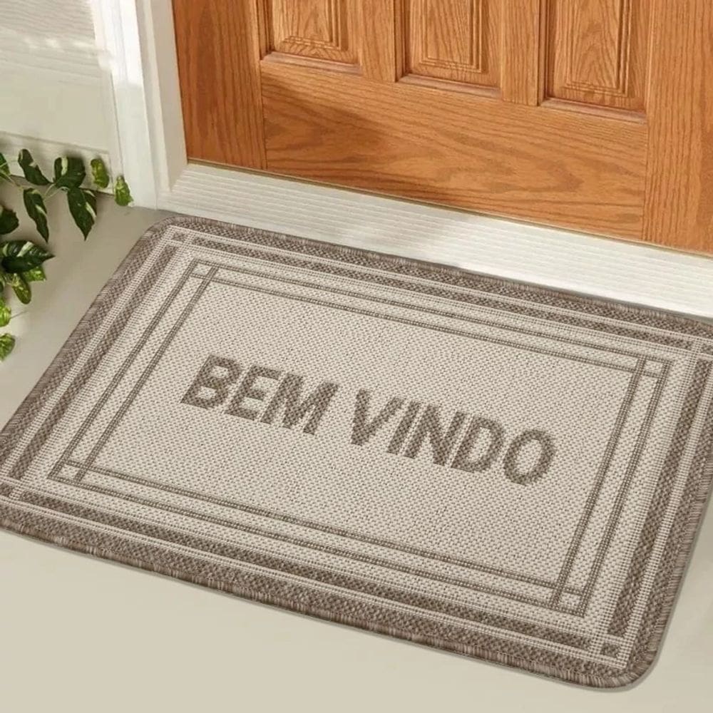 1 Tapete Porta Capacho Super Antiderrapante Fl1 Bvbg 45X67