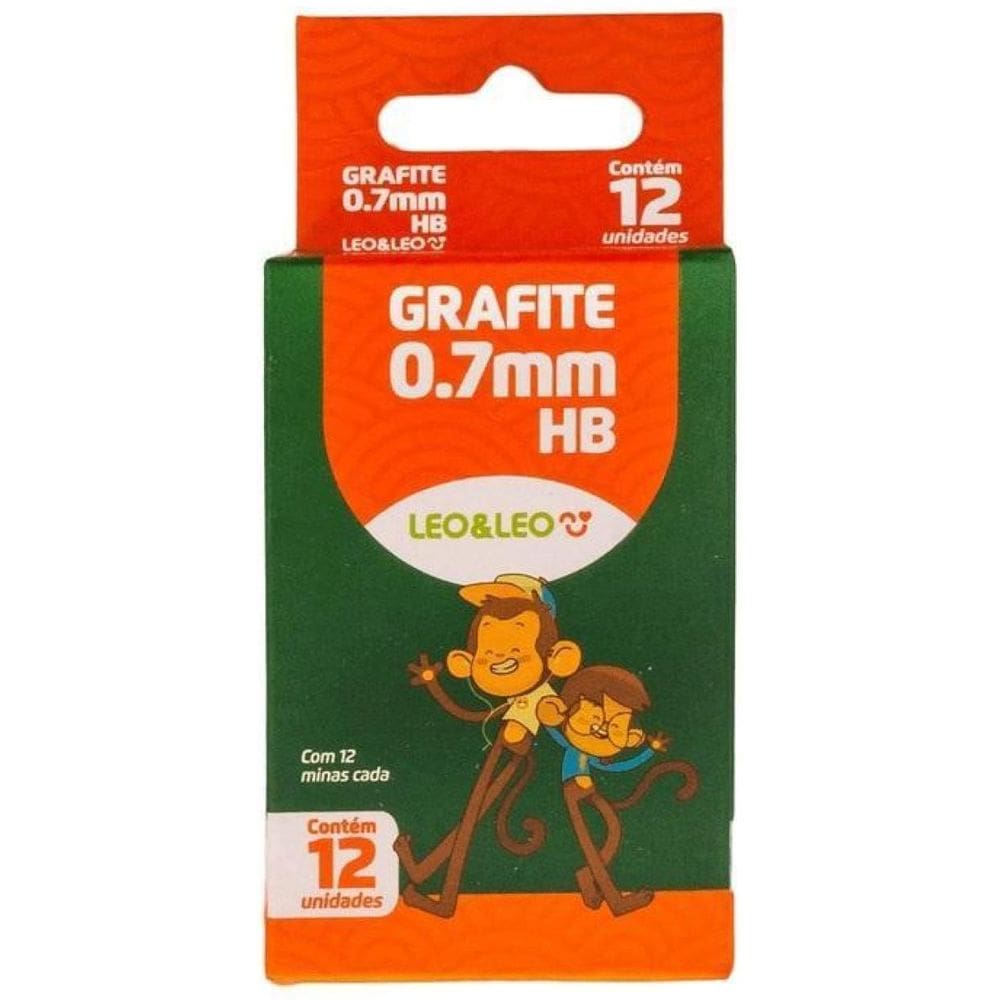 5 Caixas C/12 Tubos Grafite Para Lapiseira 0,7Mm Hb Leo Leo