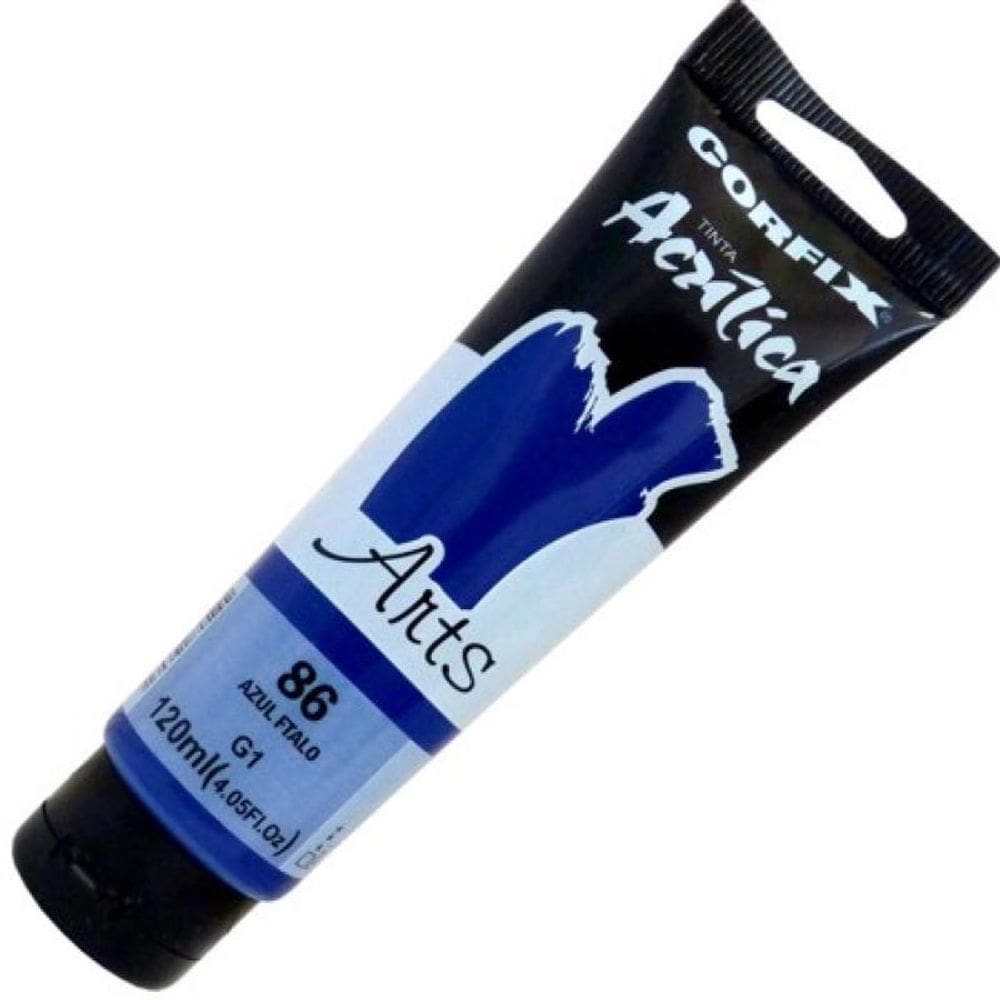 Tinta Acrílica Arts Azul Ftalo 86