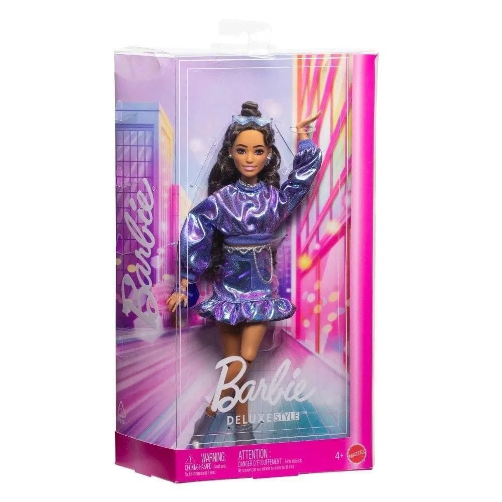 Barbie Deluxe Conjunto Azul Metálico - Mattel Jfp42