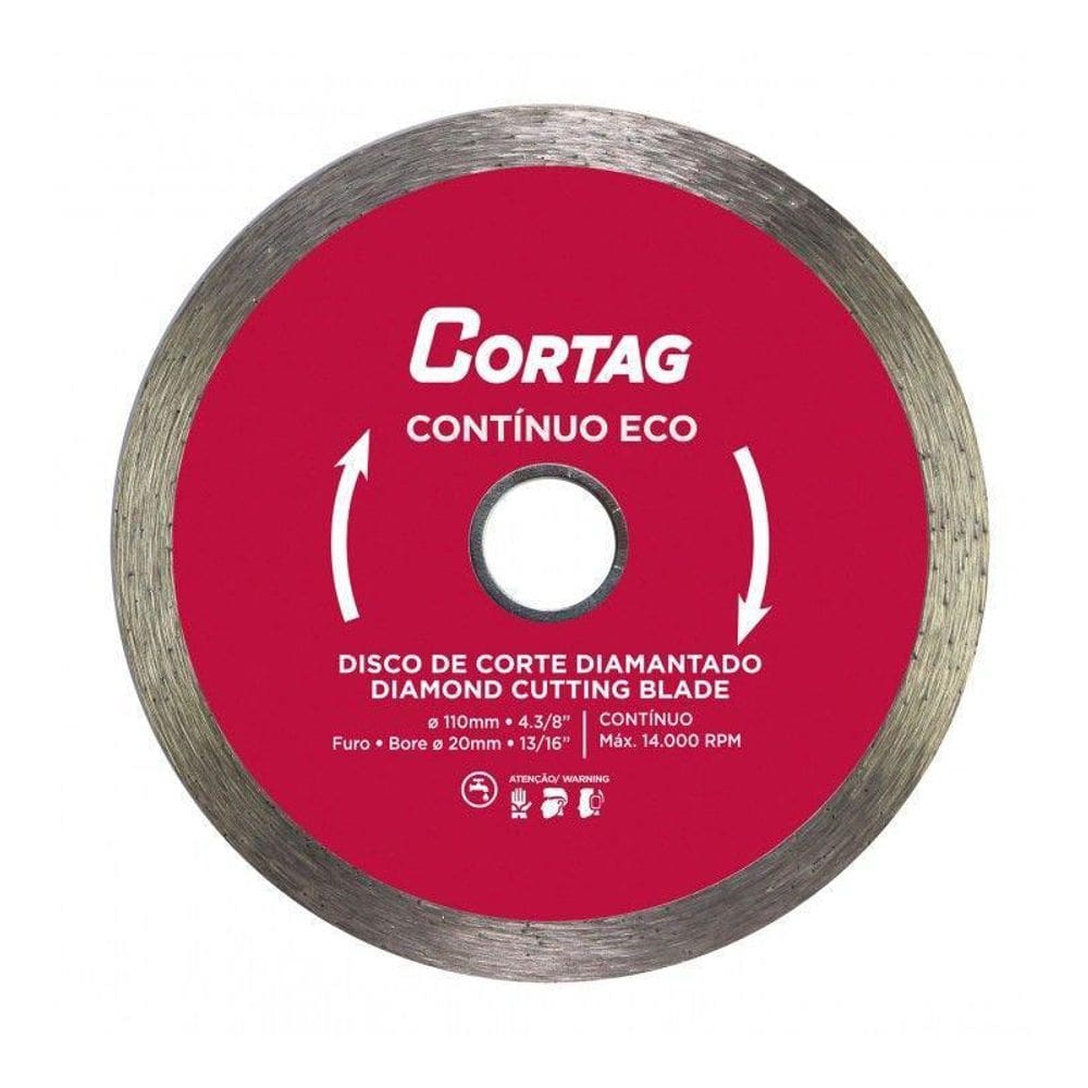 Disco Diamantado Contínuo Eco 110Mm Cortag