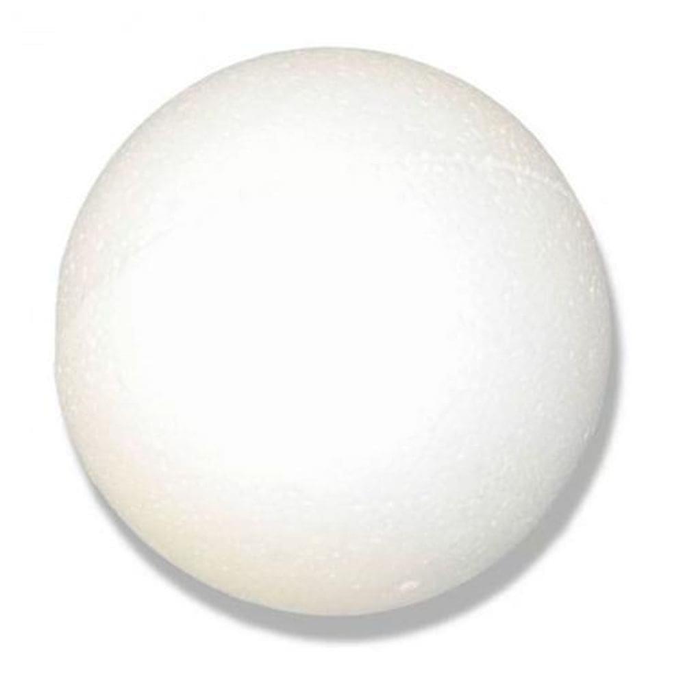 Bola De Isopor 250mm Com 2 Unidades Styroform Artesanato