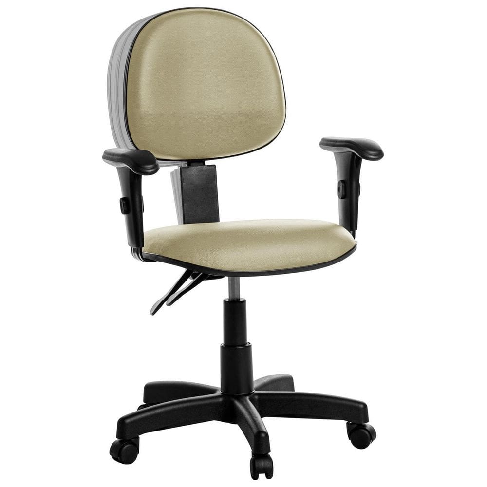 Cadeira Ergonômica Executiva RCE Bege, Espuma Injetada