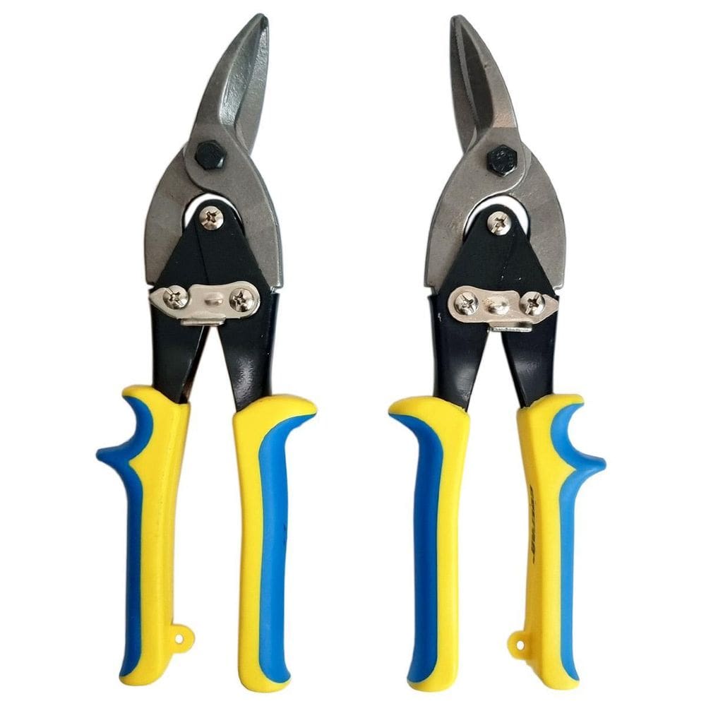 Kit Tesoura Chapa Aviação Corte Esquerdo Direito 10 Pol.