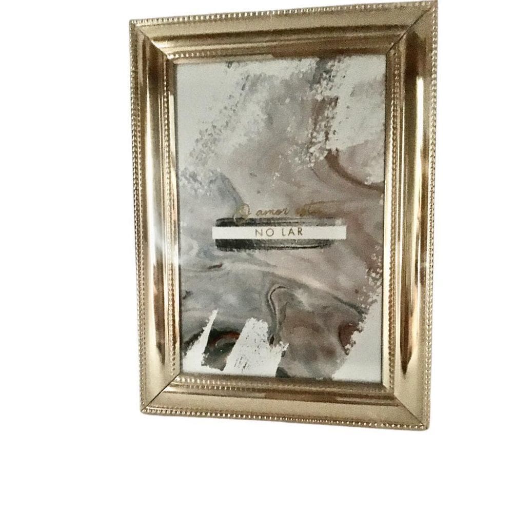 Porta Retrato Metal Dourado 10X15Cm Fwb