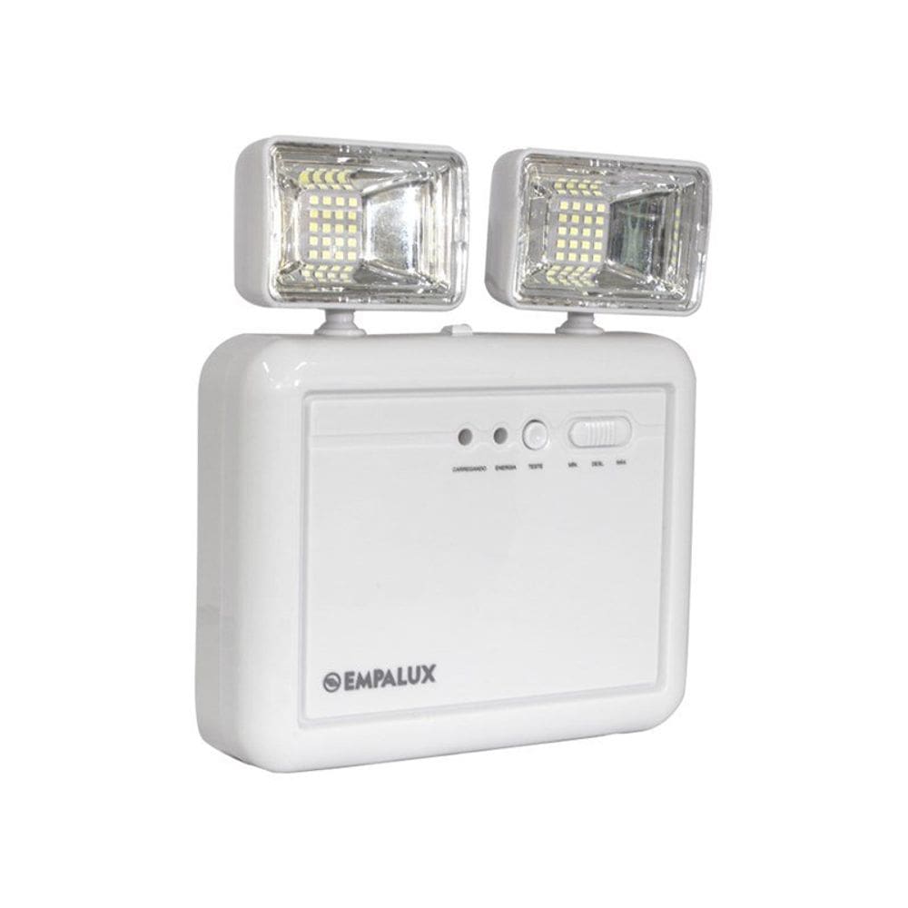 Kit 6 Luminária De Emergência Led Empalux 1200 Lumens