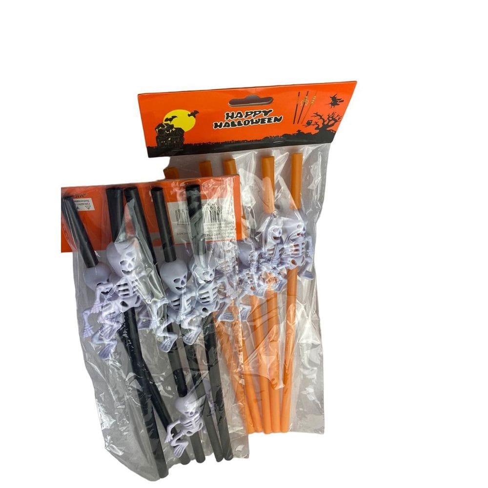 Esqueleto Assustador para Bebidas - 30cm - 20 Unidades