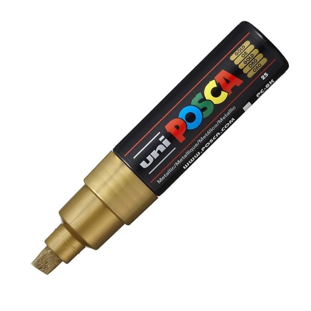 Caneta Posca Uni Ball Pc-8K Ouro