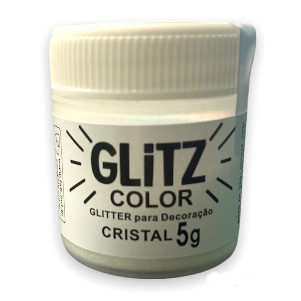 Corante Em Pó Cristal Glitz Fab Brilho Para Decoração