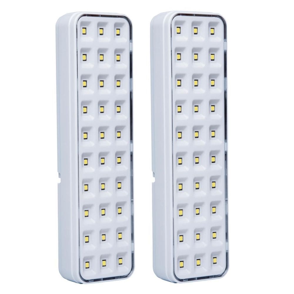Kit 02 Luminária Luz Emergência Lde30 Led Intelbras Autônoma