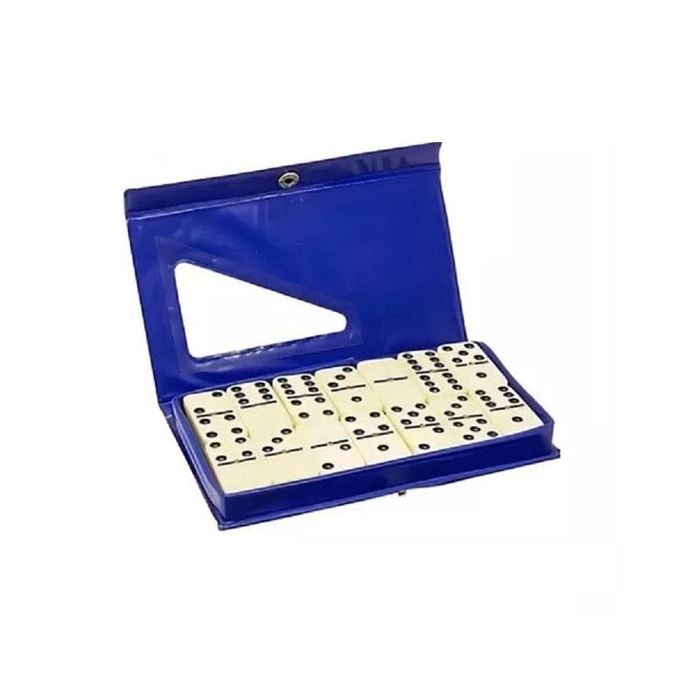 Jogo De Dominó Double Six 28 Peças 8 Mm