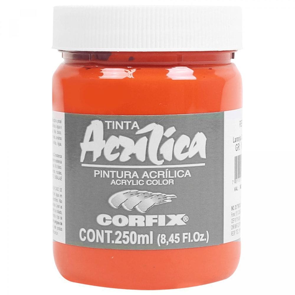 Tinta Acrílica Corfix Laranja Cádmio  Imit  126 G1 250Ml