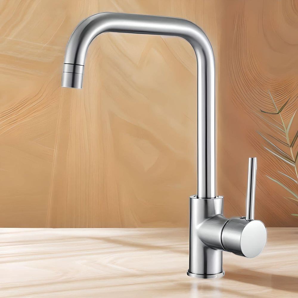 Torneira Monocomando Misturador Cozinha Pia, Mesa  Aço Escovado FC-36