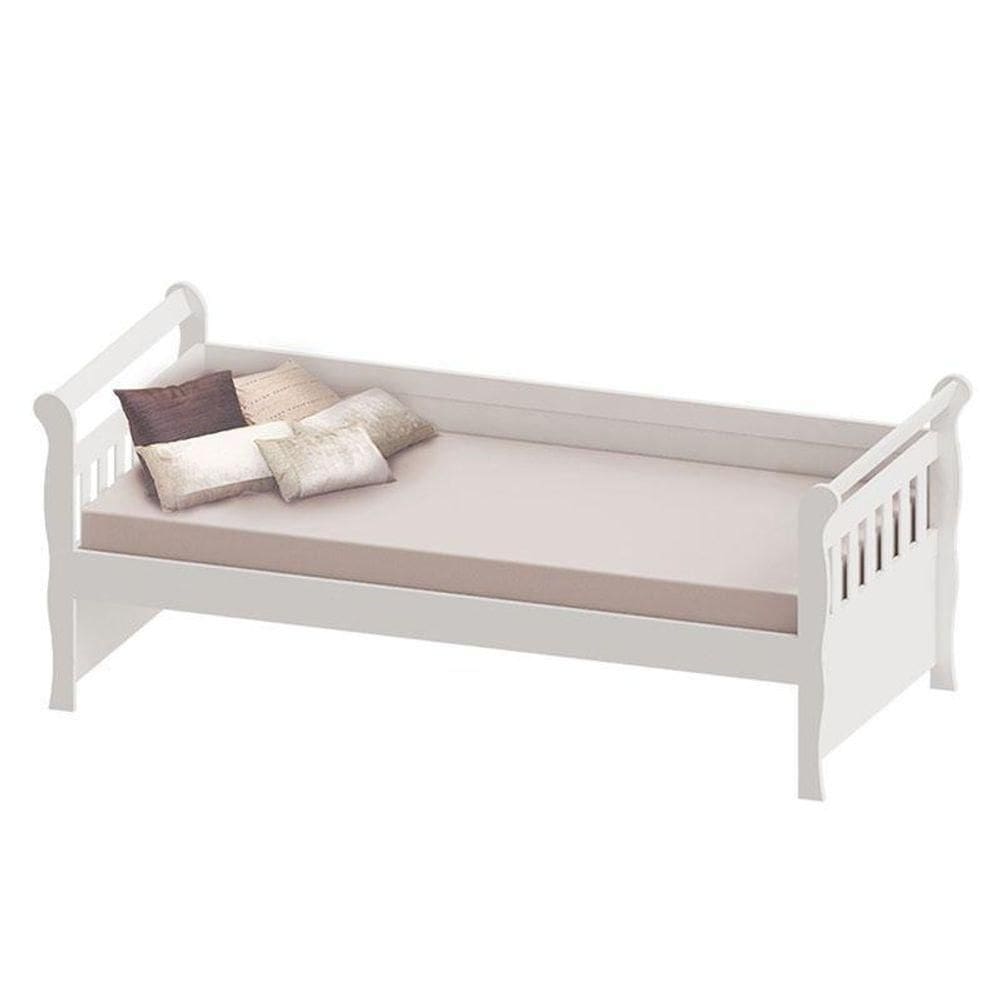 Cama Babá Júlia em tonalidade Branco Brilho - Carolina