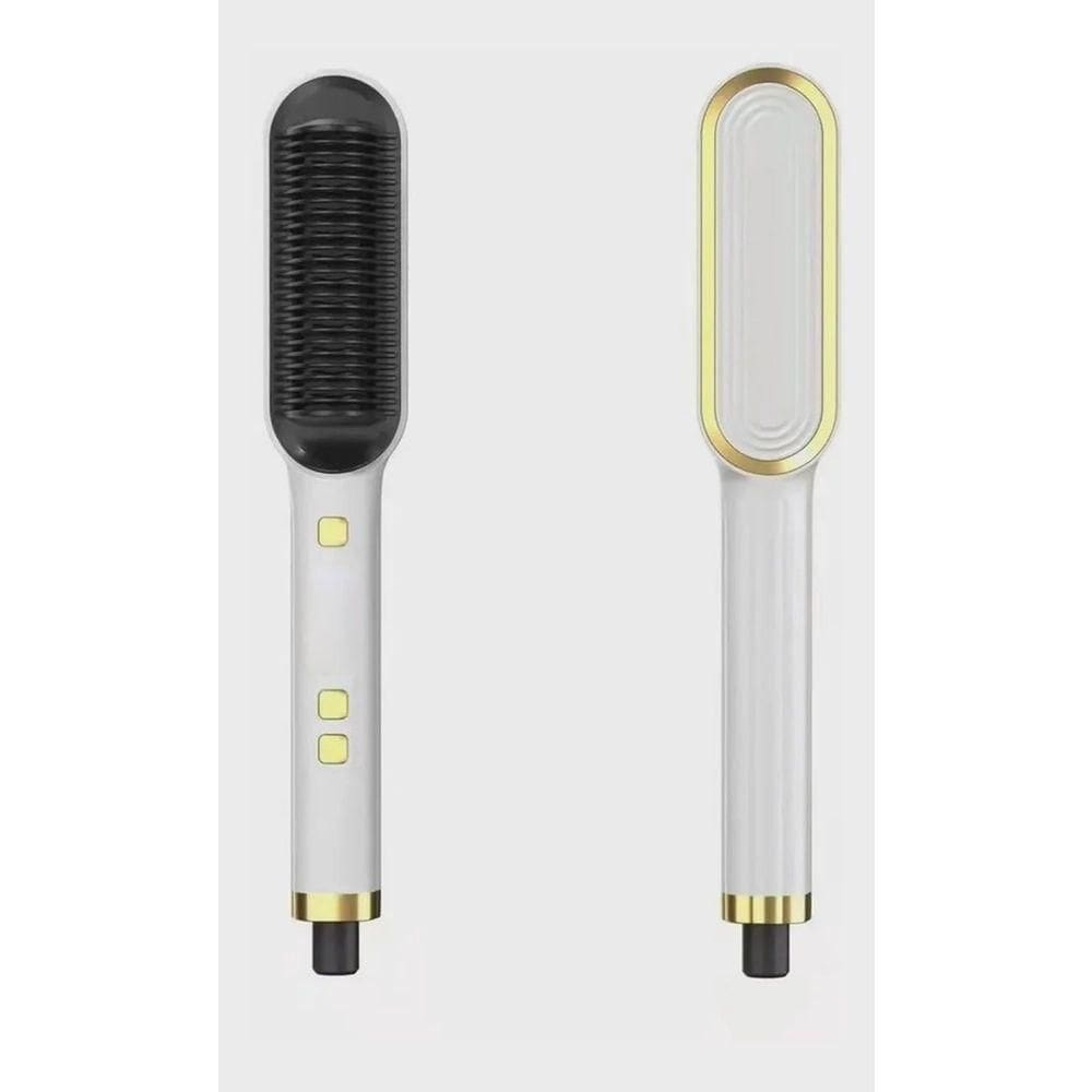 Prancha Alisadora Com Pente Profissional Bivolt Branco