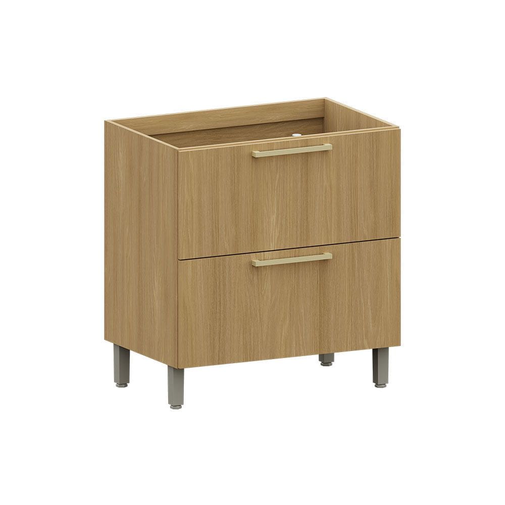 Balcão de Cozinha 80cm 1 Porta 2 Gavetas Elegance Luciane Móveis