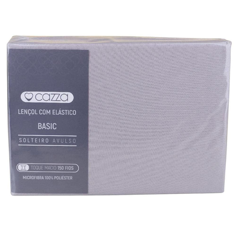 Lençol com Elástico Solteiro Microfibra Cazza Bege