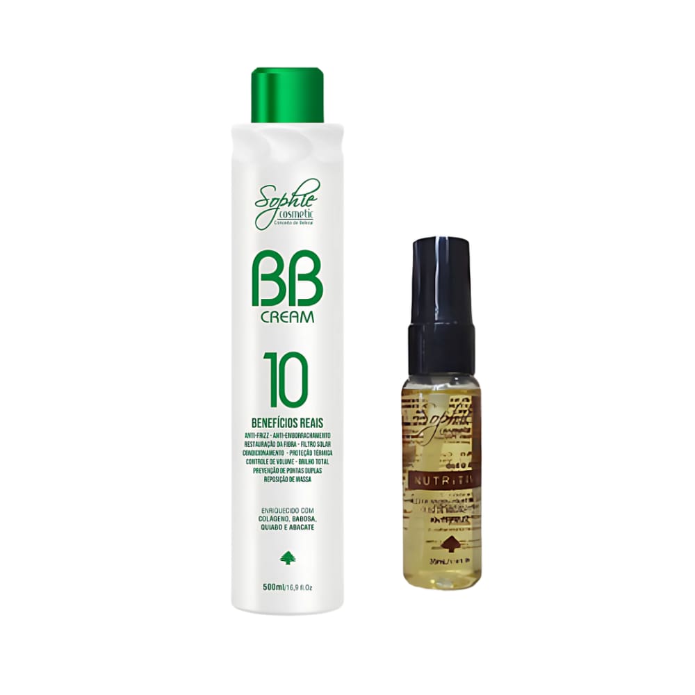 Kit BB Cream Enriquecido com Colágeno 500ml  + Silicone Nutritive 35ml