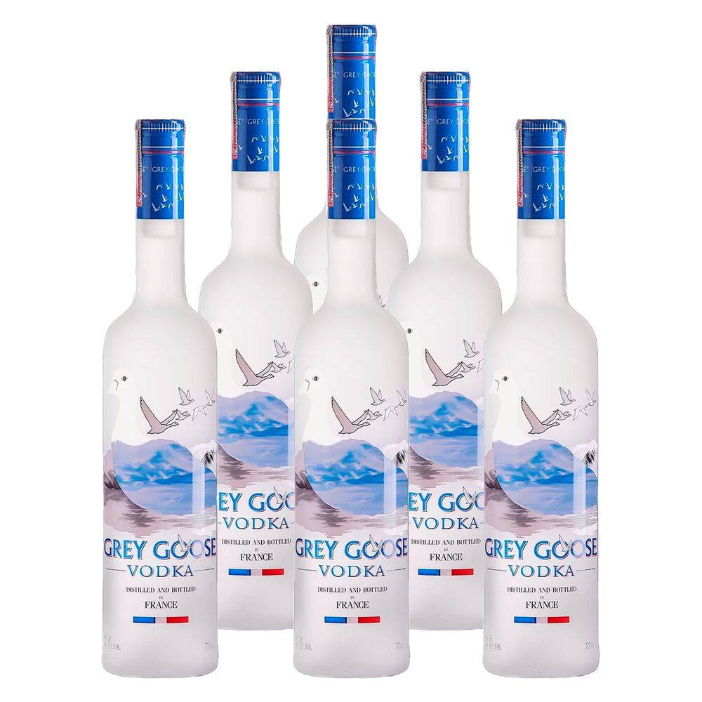 Vodka Francesa Grey Goose Garrafa 750ml 6 Unidades