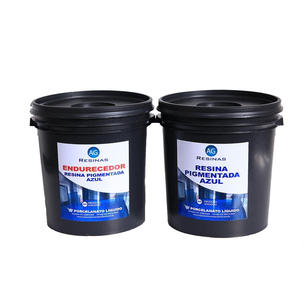Resina Pérola Azul + Endurecedor Porcelanato Líquido 5Kg