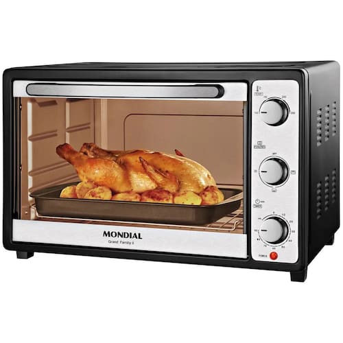 imagem-Forno Elétrico Mondial 52l Frn5 1800w Grand Family II Preto/inox - 110V