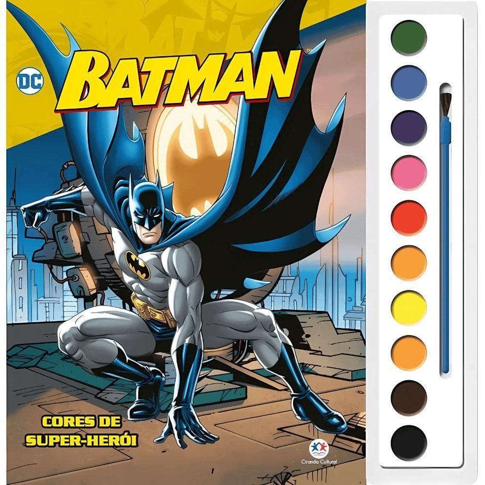 Livro De Aquarela - Ciranda Cultural - Batman