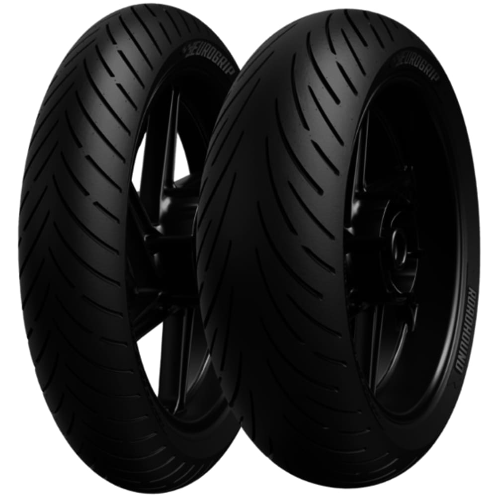 Kit Par Pneu 120/70-Zr17 + 180/55-Zr17 Eurogrip Roadhound Sport E Touring Uso Sem Camara
