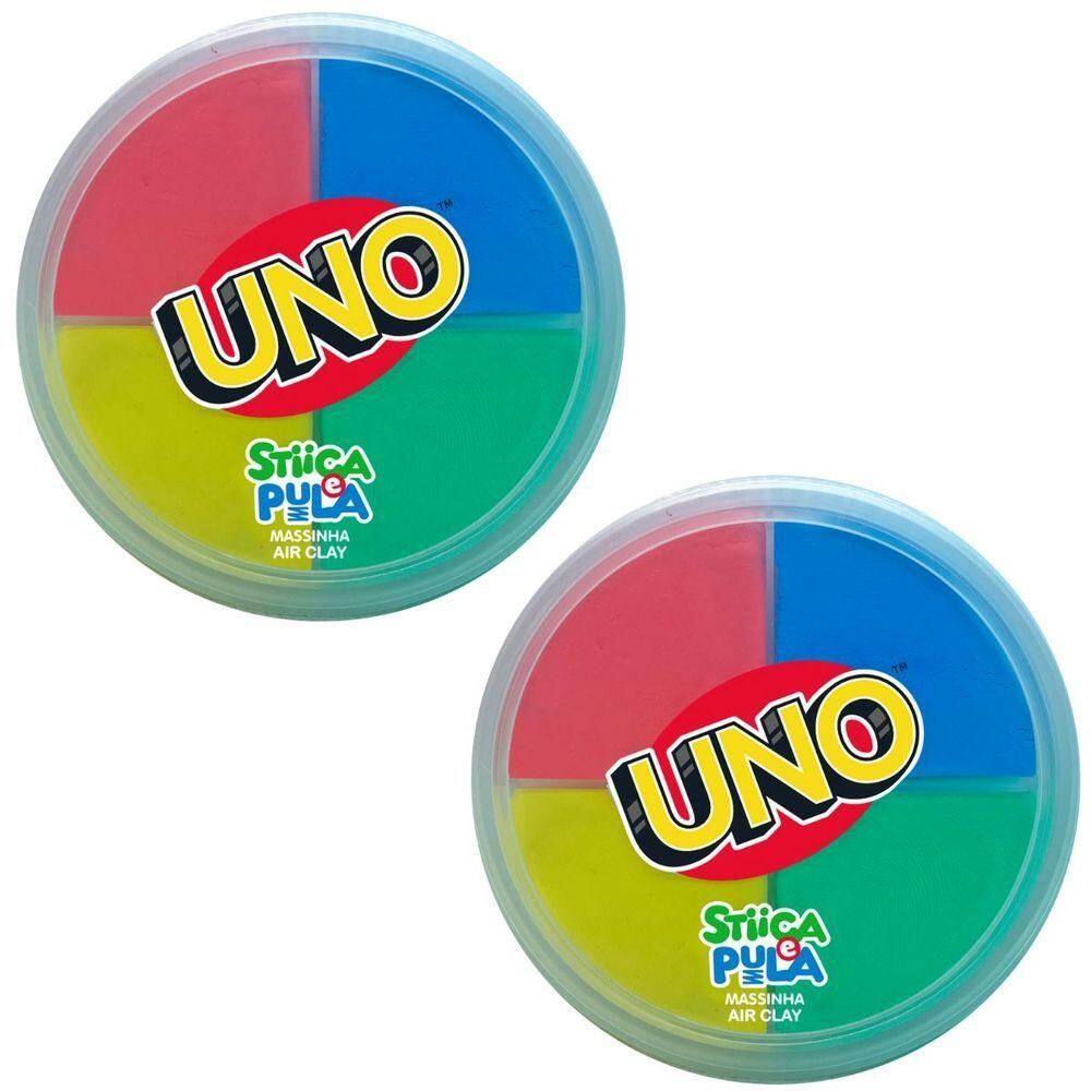 2x Stiica E Pula Massinha Air Clay 20g Uno - Doce Brinquedo