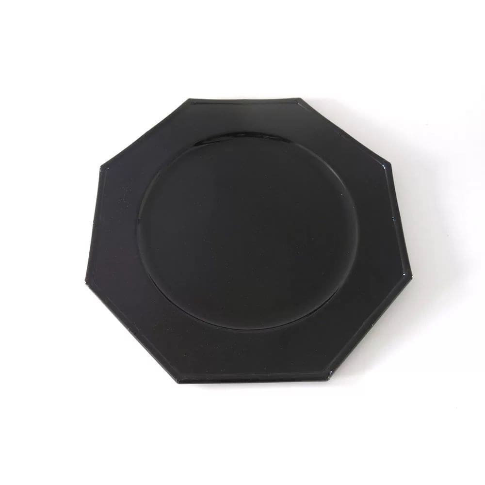 Sousplat de Plástico Le Prisma Black Preto 33cm