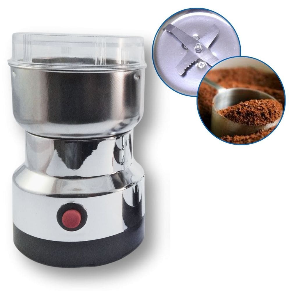 Moedor Triturador Elétrico De Café Amendoim Grãos Inox 110V