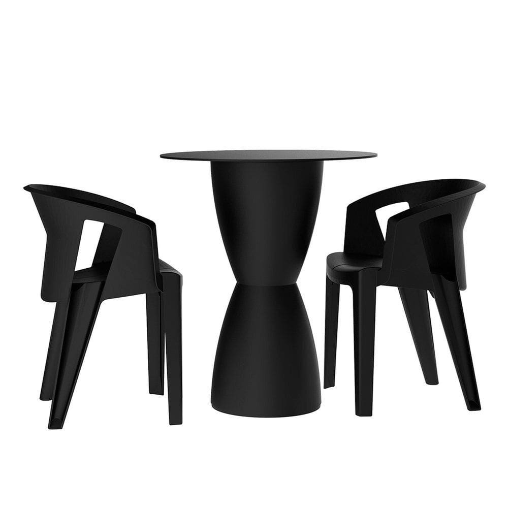 Conjunto para Jardim 2 Cadeiras e 1 Mesa Orla Preto