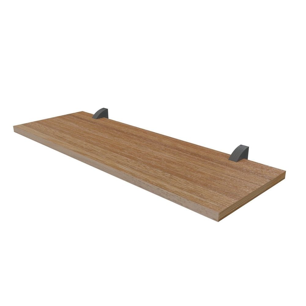 Prateleiras para Quarto Infantil em Mdp com Suporte Clip 7,8cm X 40cm Decore Mel/Preto