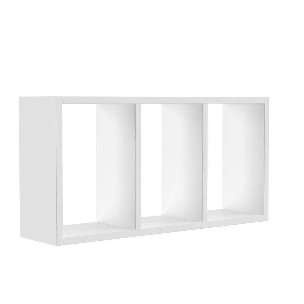 Nicho para Sala de Estar com 2 Divisórias Branco