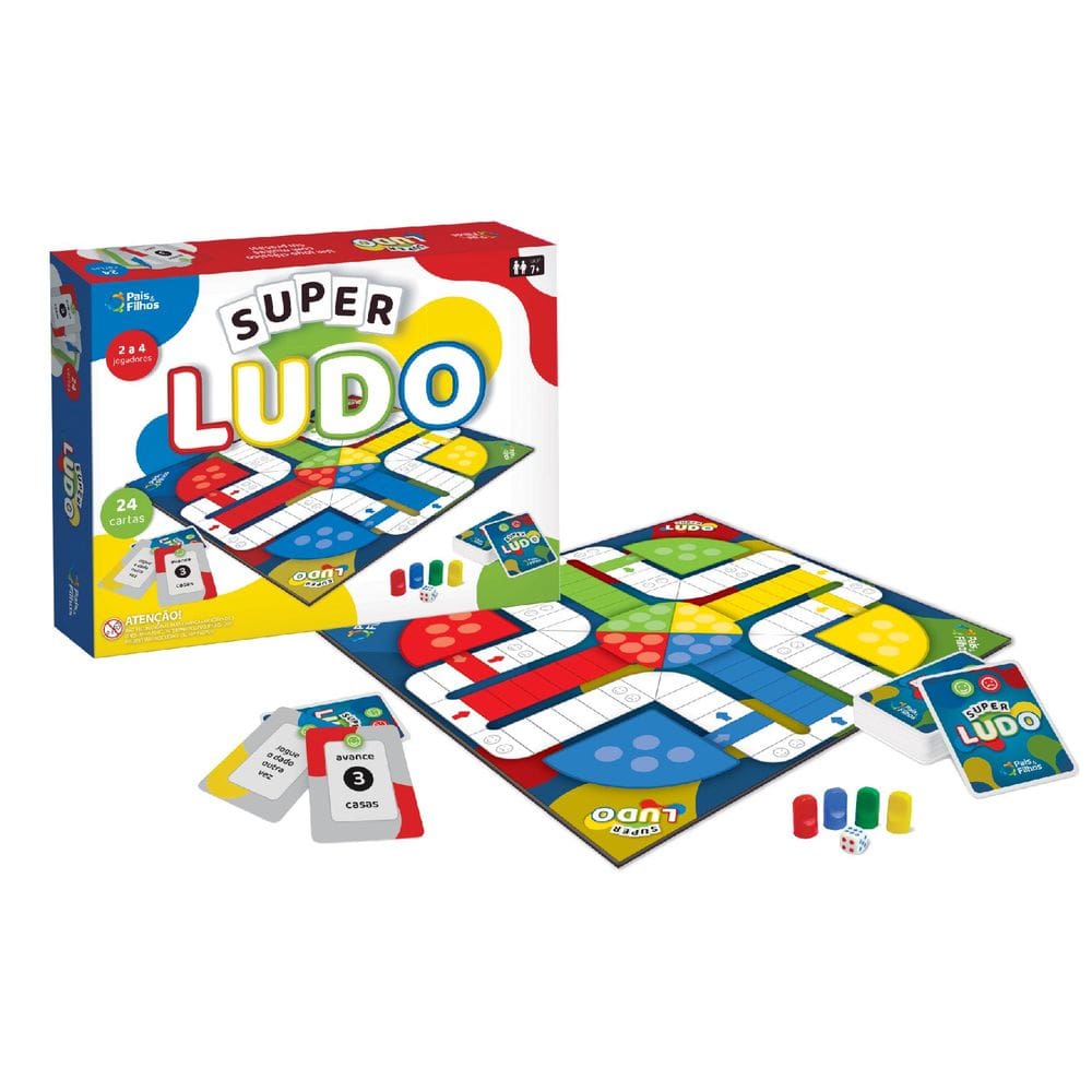 Jogo de Tabuleiro Super Ludo