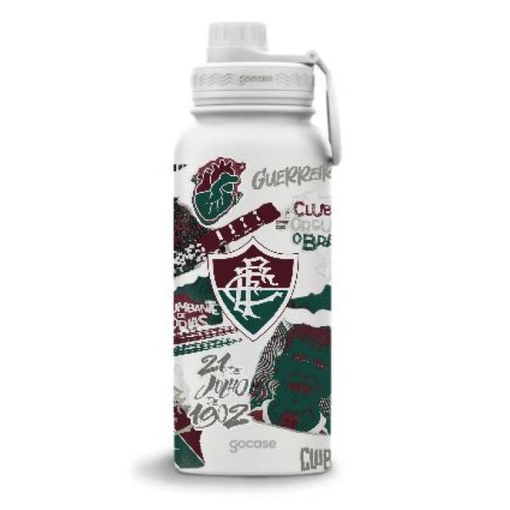 Garrafa Térmica Fresh 950ml Gocase - Fluminense - Colagem