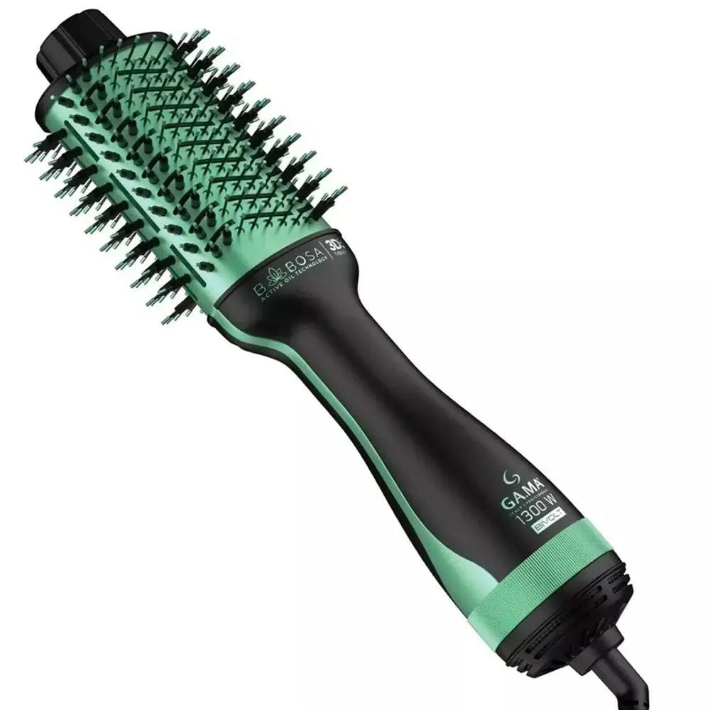 Escova Secadora ampla variedade Babosa BRUSH 3D - Bivolt - HDCBR0000000444  PRETO/VERDE  Bivolt