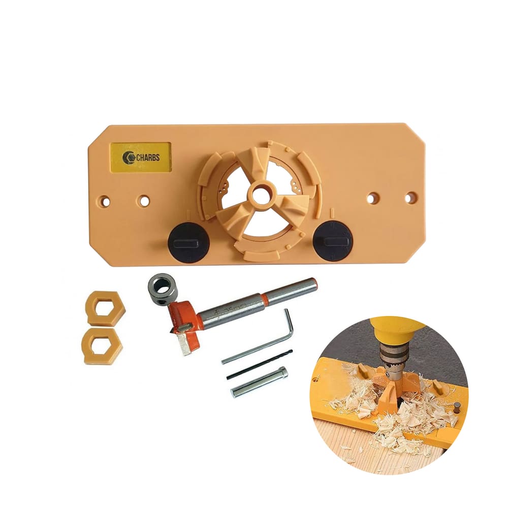 Gabarito de Furacao Para Dobradicas Khi-hinge - Charbs