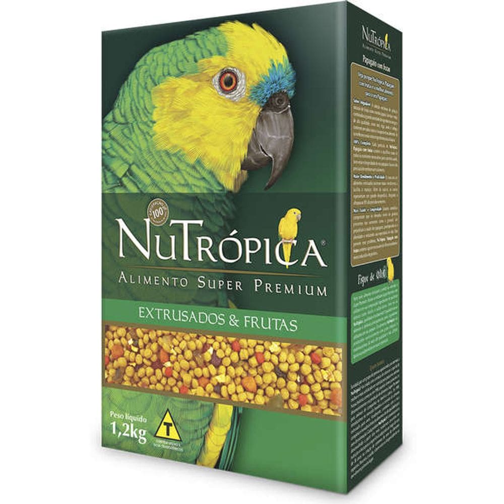 Nutrópica Papagaio C/ Frutas 1,2 KG