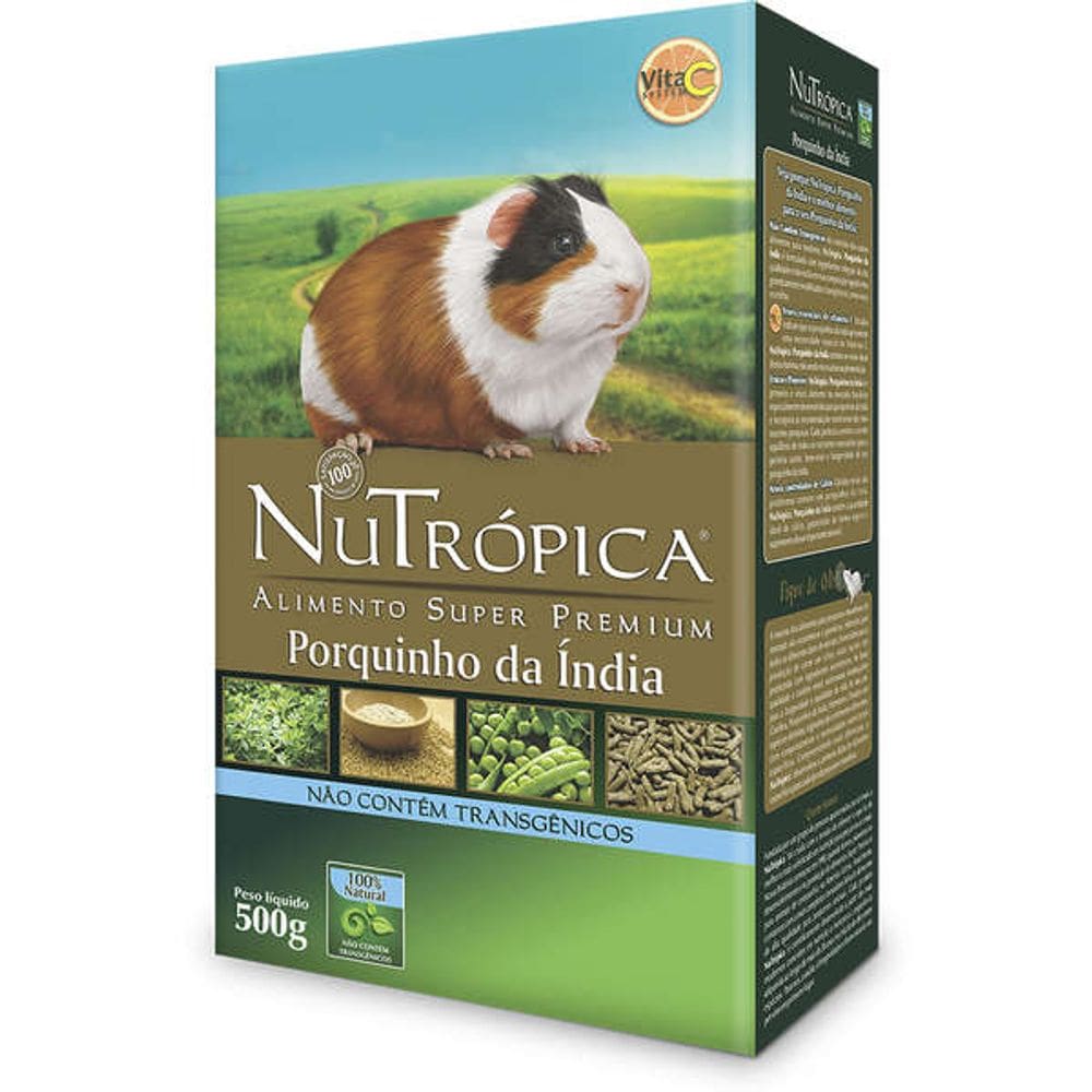 Nutrópica Porquinho da Índia Natural 500 G.
