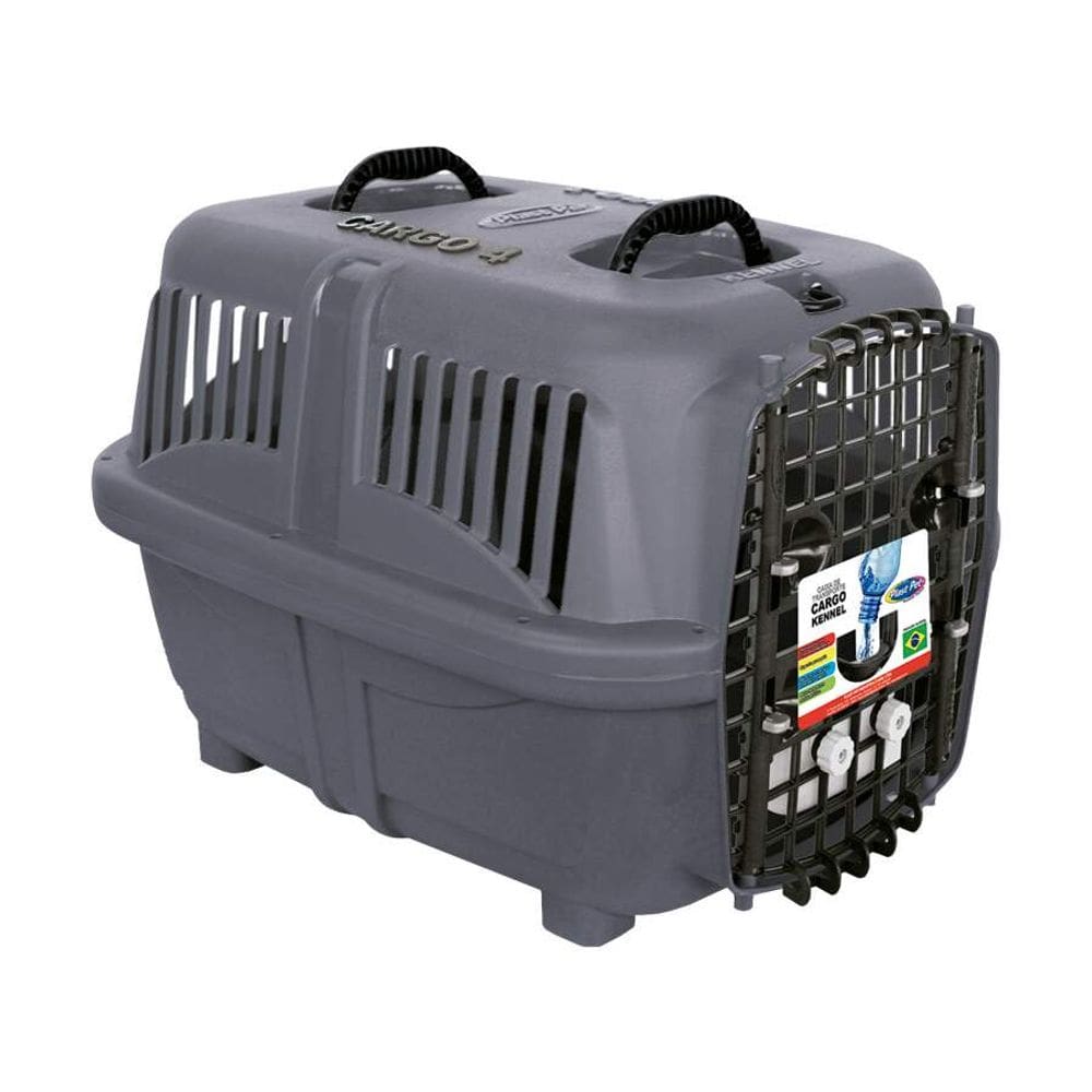 Plast Pet Caixa Transporte Cargo Kennel Taupe N° 4