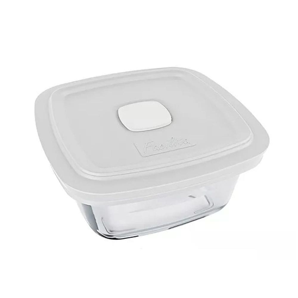 Pote Vidro Marinex Marmita Facillita 1L Quadrado Cor diversa