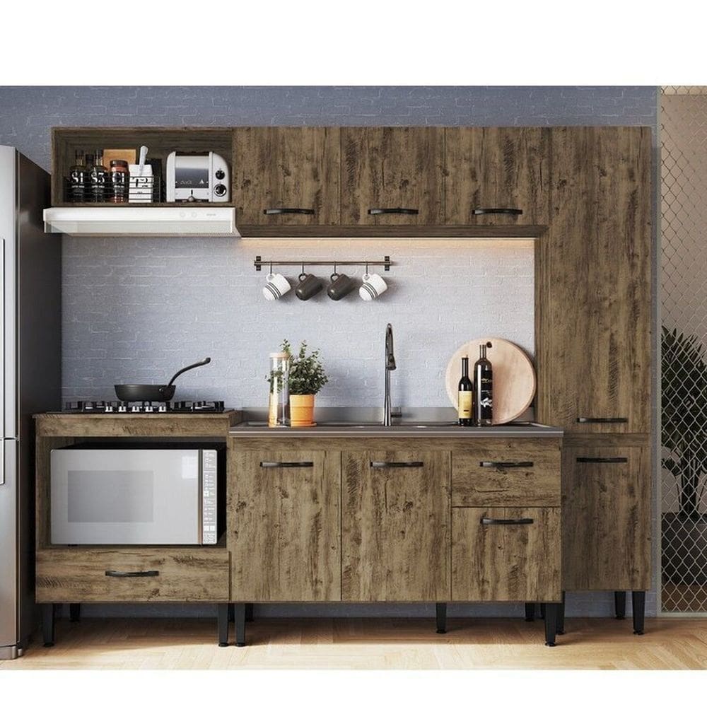 Cozinha 5 Peças 9 Portas Light Itaúba