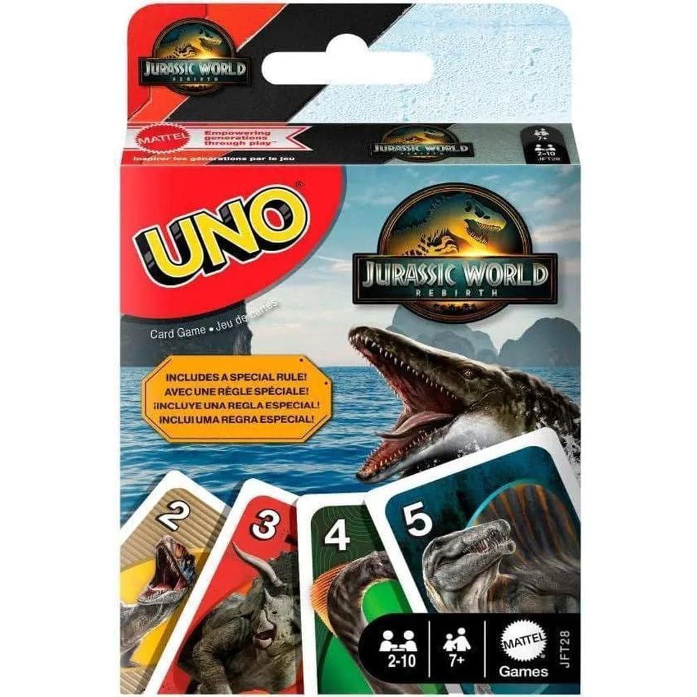 Uno Jogo De Cartas Jurassic World Rebirth - Mattel - Jft28