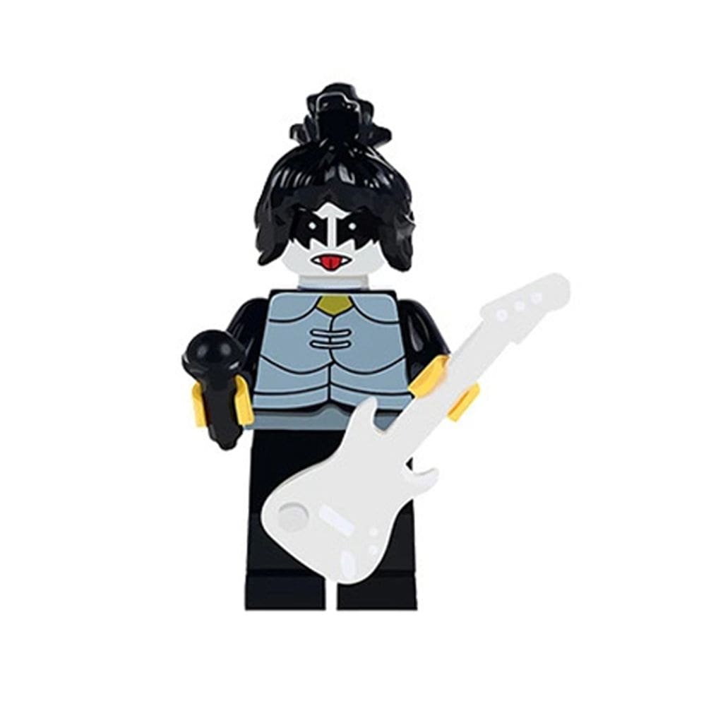 Boneco Musica Cantor Pop Rock Bloco De Montar
