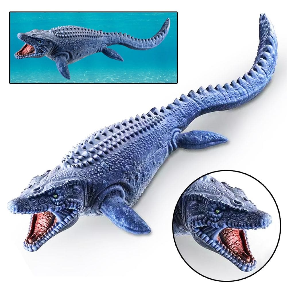 Dinossauro Mosassauro Brinquedo Realista Grande 46 cm Vinil