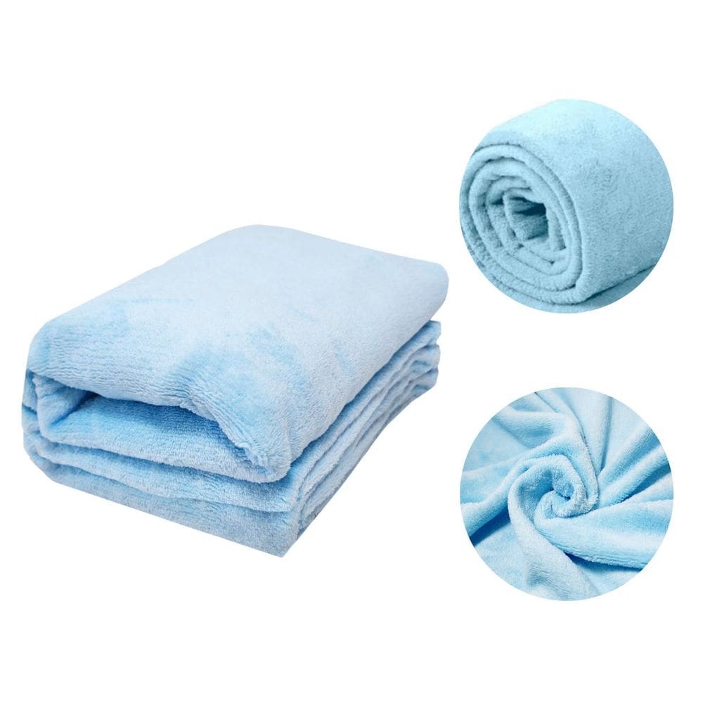 Manta Infantil Bebe Soft Microfibra Toque Macio Antialergico Cobertor Berço Presente Enxoval Saida maternidade Azul Menino 75cmx1,00m Best Sling