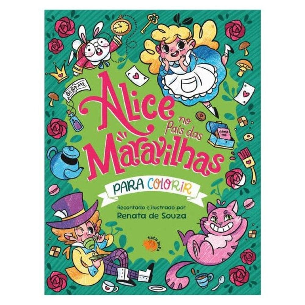 Alice No País Das Maravilhas Para Colorir