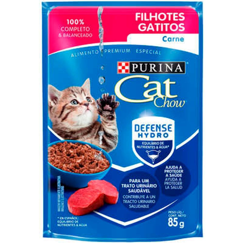 Cat Chow Sache Filh. Carne 85 g