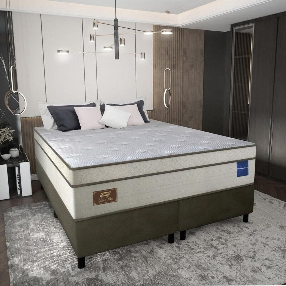 Cama Box Conjugado Queen com Colchão (158x73x198) Lux Firm Gazin CR35315