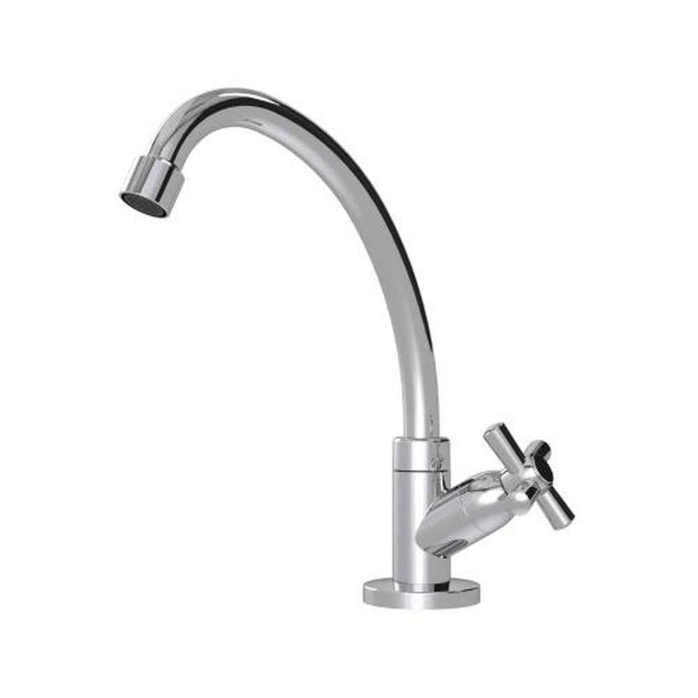 Torneira Mesa Bica Móvel Alta 1168 C31 Abs 1/4 De Volta Dn15 Vedação Mvc - Injet Plast